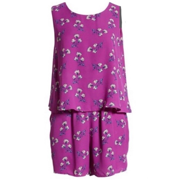 Gibson Dahlia Sleeveless Layered Romper NWT - XS - Picture 4 of 15